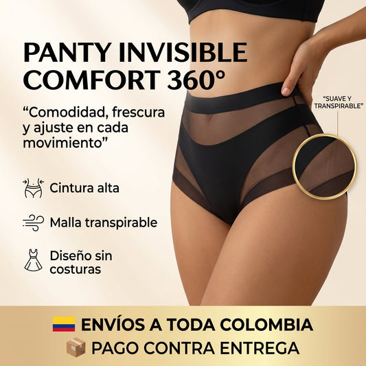 Panty Invisible Comfort 360° – Cintura Alta, Suave y Transpirable