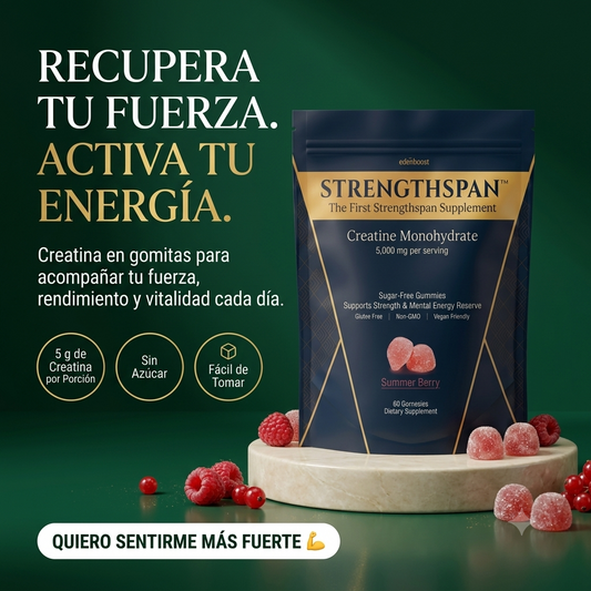 STRENGTHSPAN | Gomitas de Creatina para Fuerza, Energía y Vitalidad