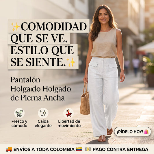 Pantalón Palazzo Elegante – Ligero, Cómodo y Favorecedor ✨