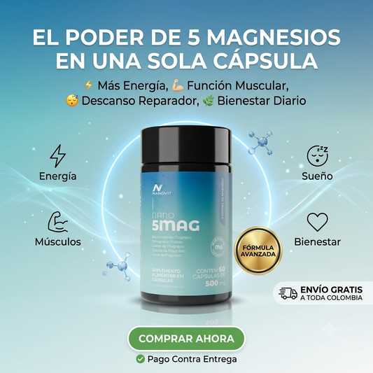 MAGNESIO ULTRA 5 | Complejo Avanzado de Cinco Magnesios